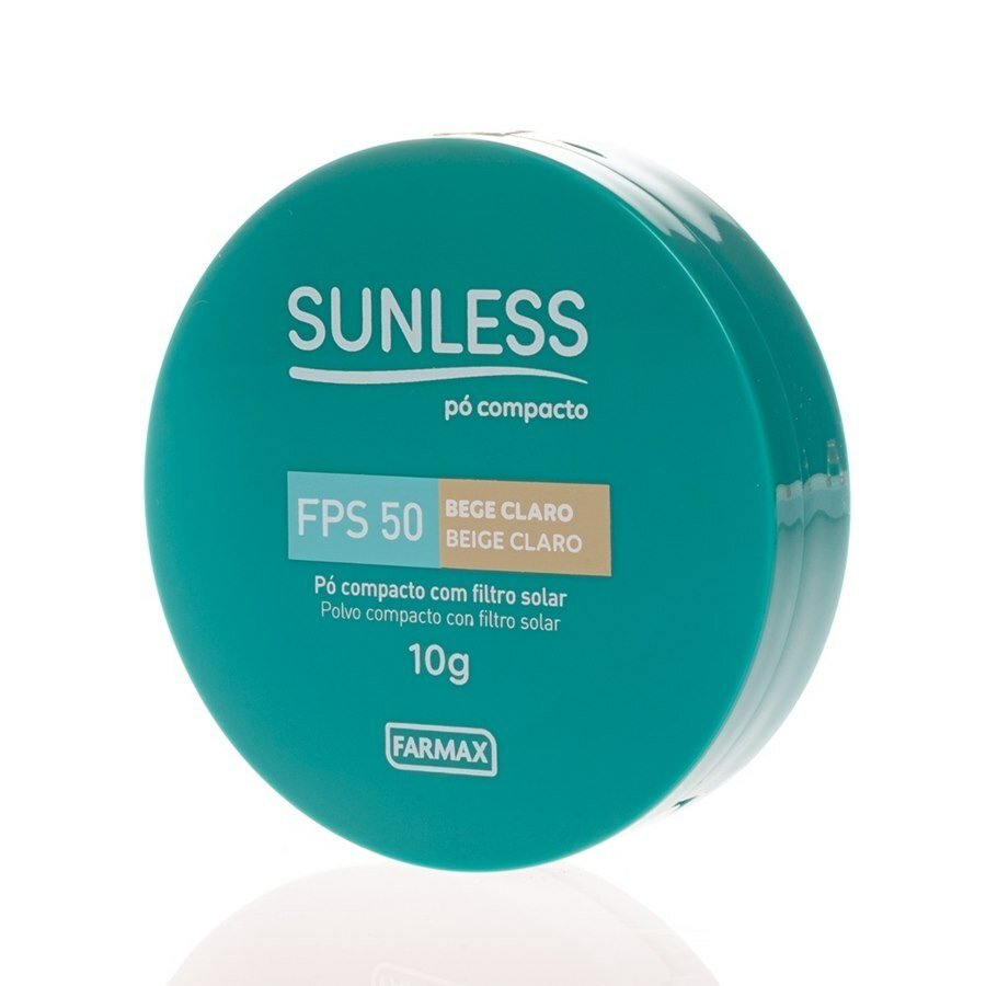 Pó Compacto Com Filtro Solar Sunless Fps 50 Bege Claro 10g