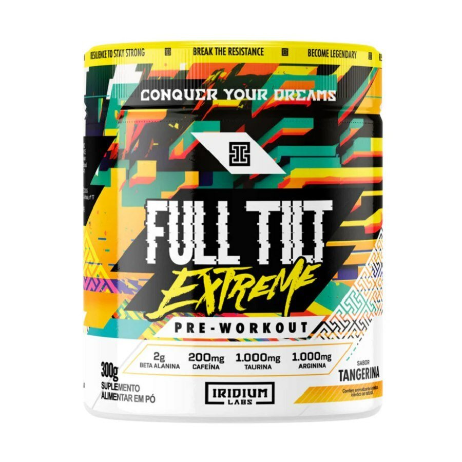 Pré Workout Full Tilt Extreme Sabor Tangerina Iridium Labs 300g