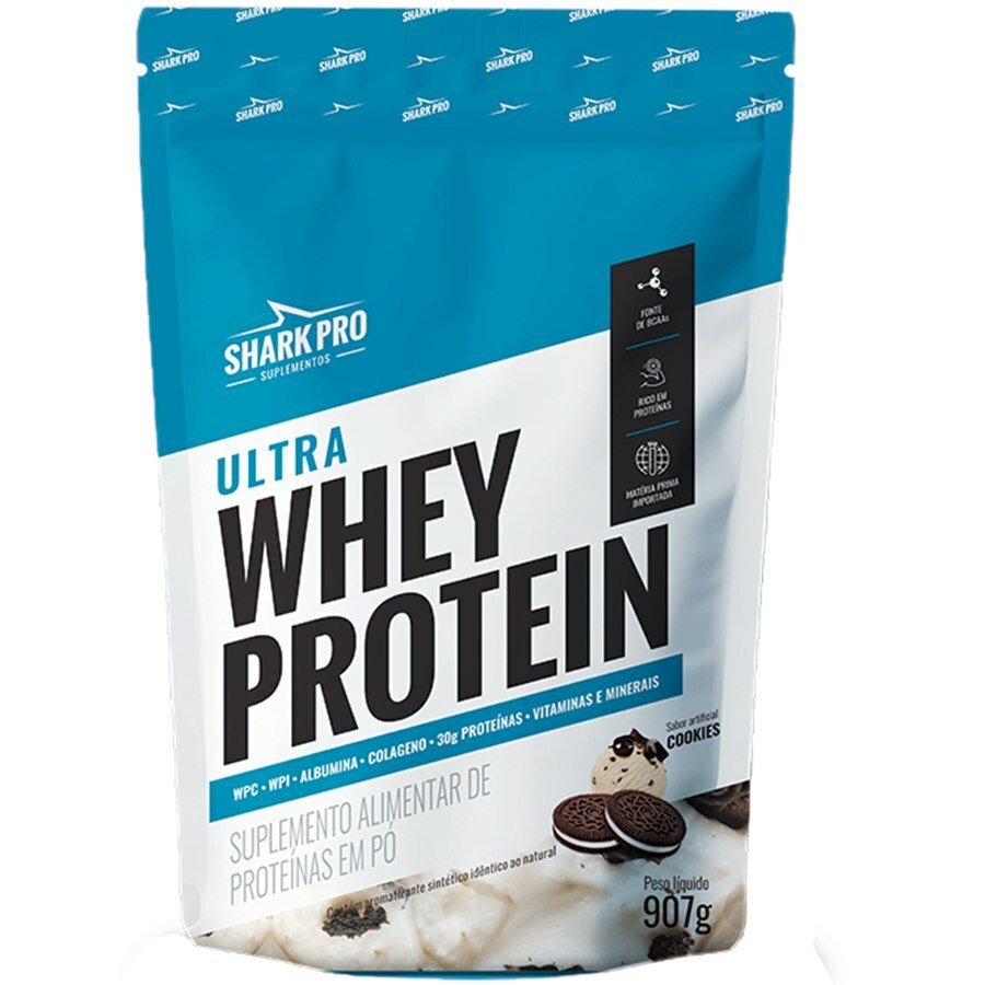 Ultra Whey Protein Shark Pro Cookies Refil 907g